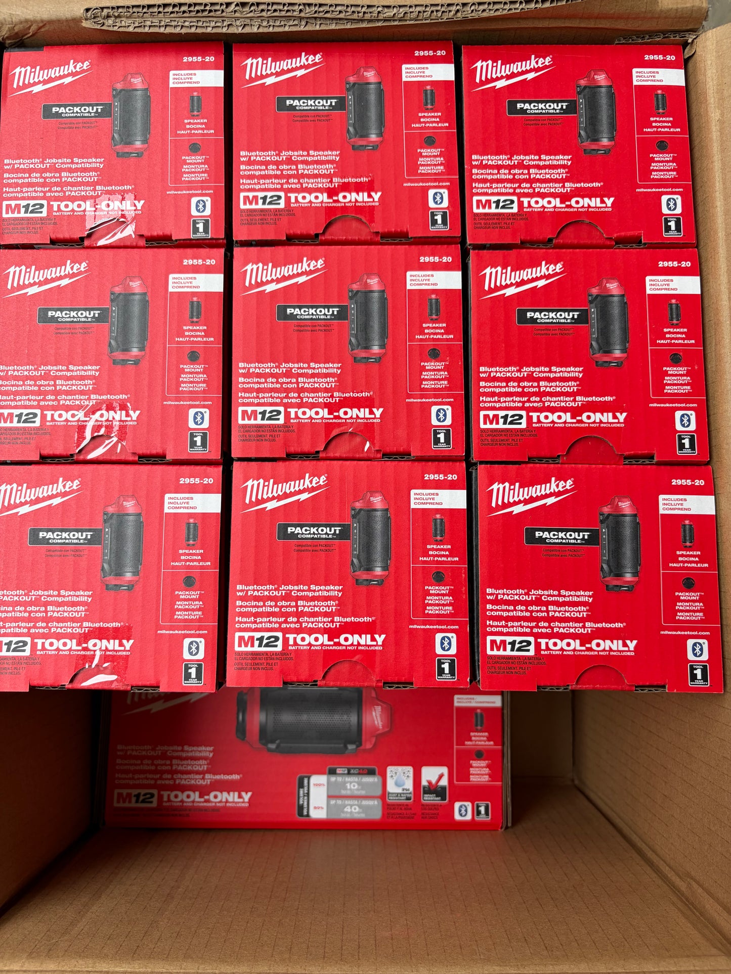 Milwaukee 2955-20 M12 12V PACKOUT Cordless Bluetooth Jobsite Speaker - Bare Tool
