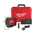 Milwaukee USB Rechargeable Green Cross Line and Plumb Points Laser, Model# 3522-21