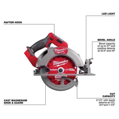 Milwaukee 2834-20 M18 FUEL 7-1/4” Circular Saw, Bare Tool