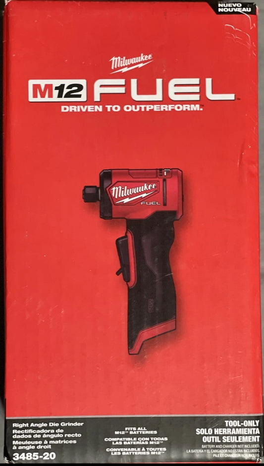 Milwaukee 3485-20 M12 FUEL 1/4" Right Angle Die Grinder (tool only)