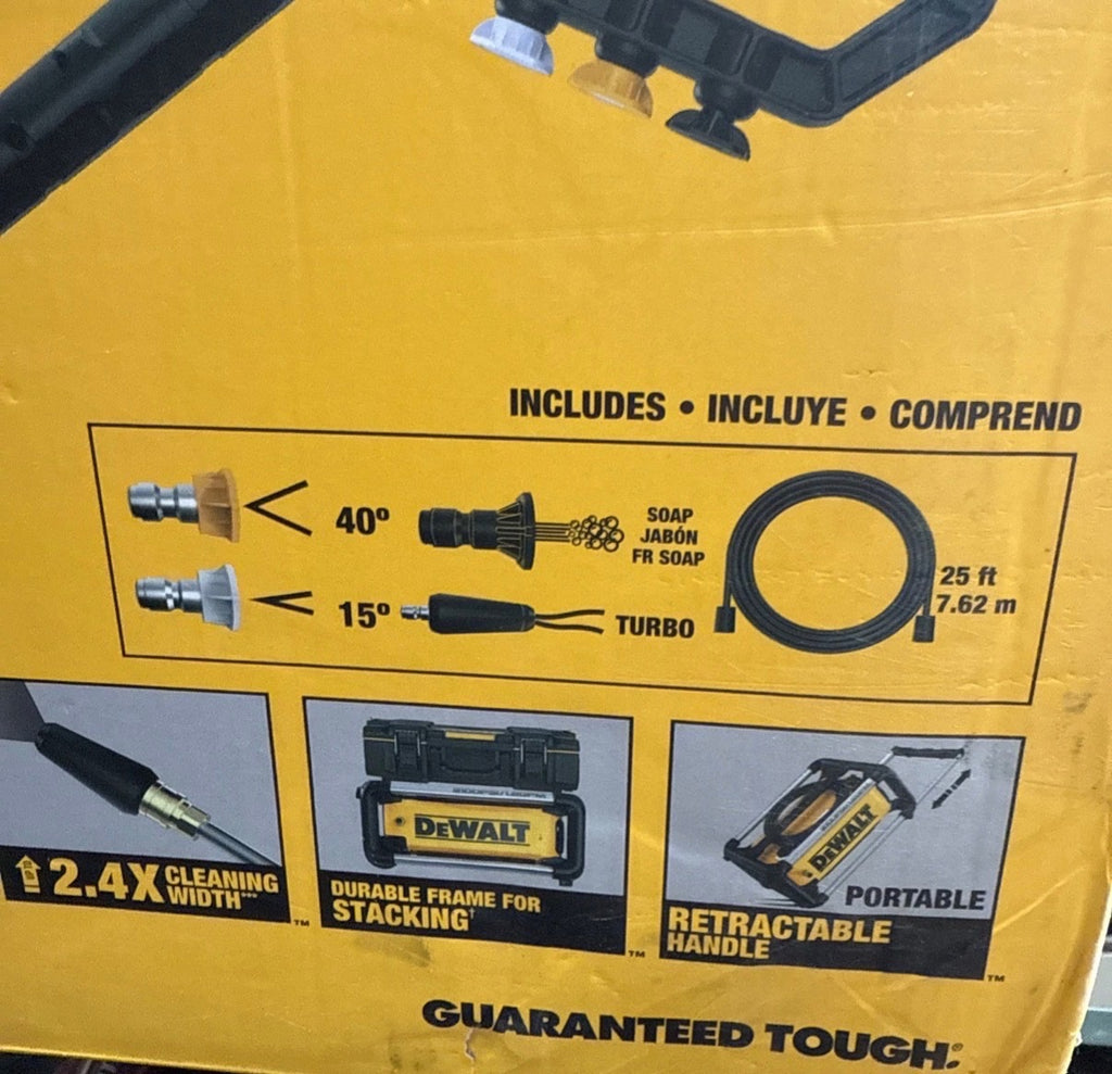 DEWALT 2100 PSI 1.2 GPM Electric Cold Water Pressure Washer with 4 Spray Nozzles