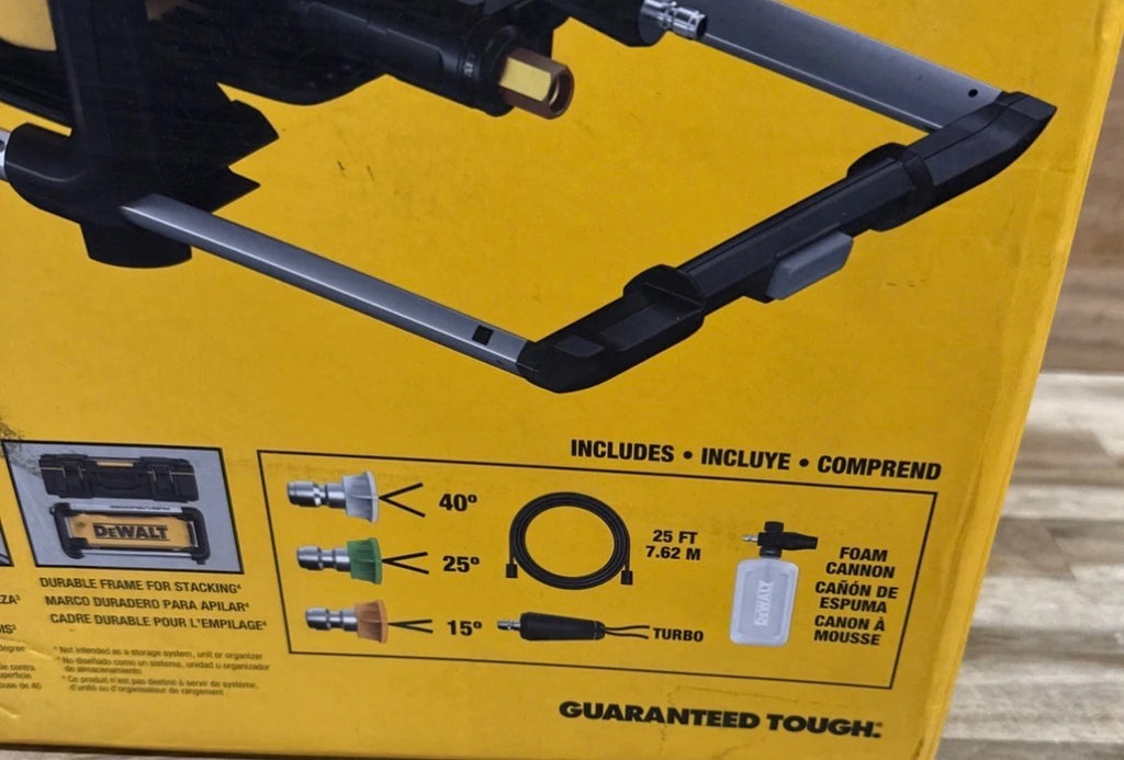 DEWALT 2600 PSI 1.1 GPM Electric Cold Water Pressure Washer with 4 Spray Nozzles