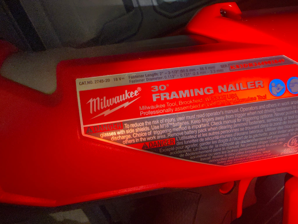 Factory Refurbished Milwaukee 2745-20  M18 FUEL™ 30 Degree Framing Nailer