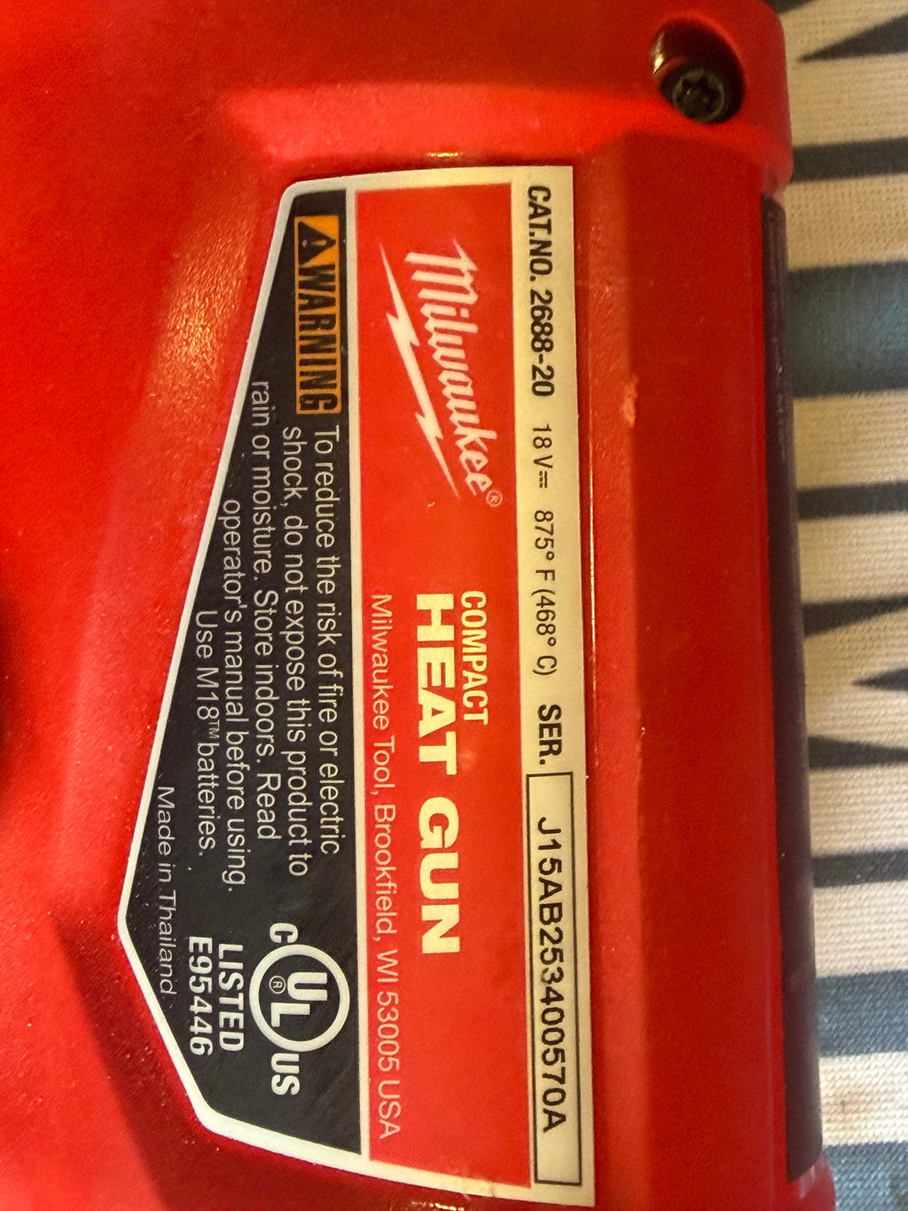 Milwaukee 2688-20 M18 Compact Heat Gun Bare Tool