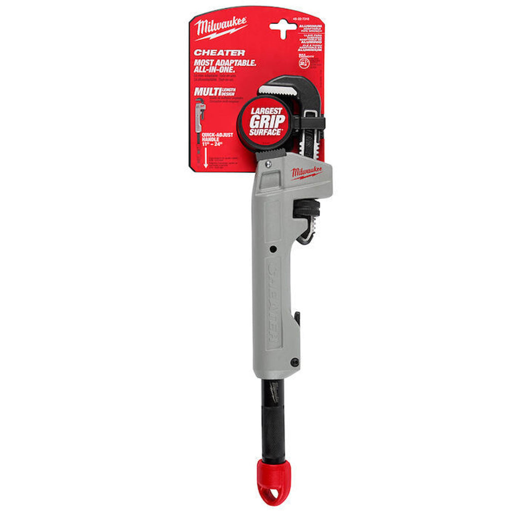 MILWAUKEE 48-22-7318 Aluminum Adjustable Cheater Pipe Wrench