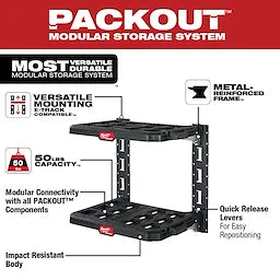 Milwaukee 48-22-8480 PACKOUT™ Shelf for E-Track & E-Track Kit