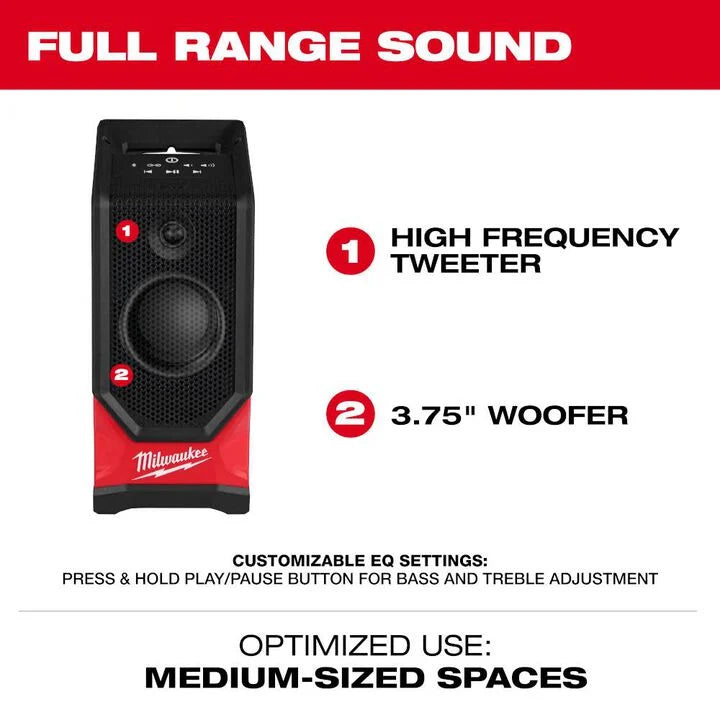 2954-20 Milwaukee M18 Bluetooth Jobsite Speaker (Bare Tool)